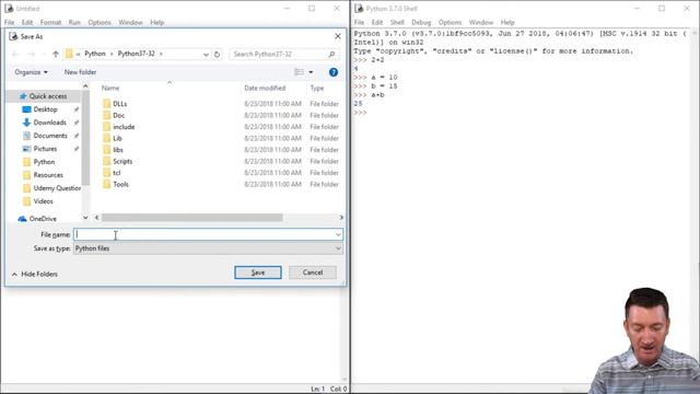 Working with Python editor IDLE смотреть онлайн