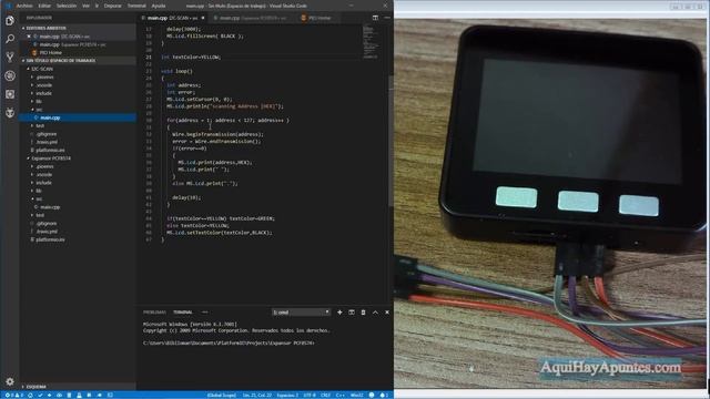 M5Stack.: Expansor de pines PCF8574 смотреть онлайн