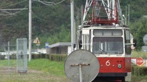 Живописный трамвай в посёлке Черёмушки. Саяно-Шушенская ГЭС