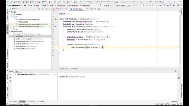 How to create a qr code scanner app in android studio in kotlin смотреть онлайн