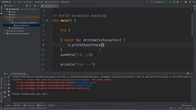 Mastering Kotlin - 046 - Kotlin Try - Catch - Part - 5 (throw) - Kotlin Tutorial Bangla смотреть онлайн