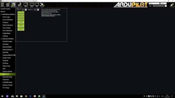 Настройка pixhawk px4 в MissionPlanner