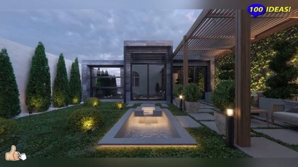 80 beautiful landscape design ideas in the style of "High-Tech"!