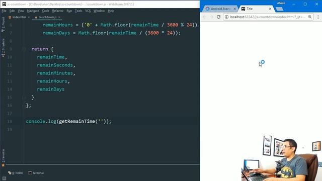 Crea una cuenta regresiva con JavaScript puro (sin frameworks) смотреть онлайн