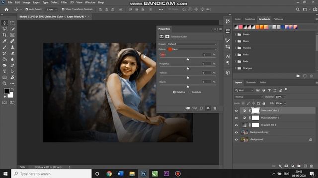 SOFT BLUE COLOUR GRADING EFFECT || ADOBE PHOTOSHOP 2020 смотреть онлайн
