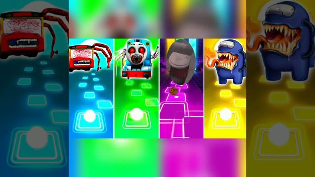 Rush Bus Eater - Thomas The Thain Exe - Toilate Monster - Among us | Tiles Hop EDM RUSH смотреть онлайн