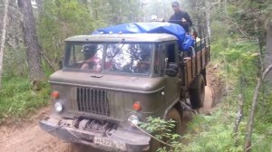 Дорога на Каракольский озёра. Газ-66. Алтай.