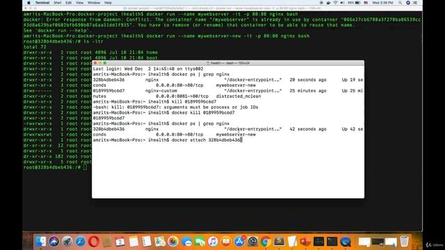 6. Docker attach vs docker exec смотреть онлайн