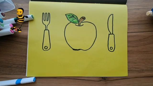Как легко нарисовать яблоко｜[手工沙畫]Sand Painting Meal for Kids｜How to Draw an Apple easy смотреть онлайн