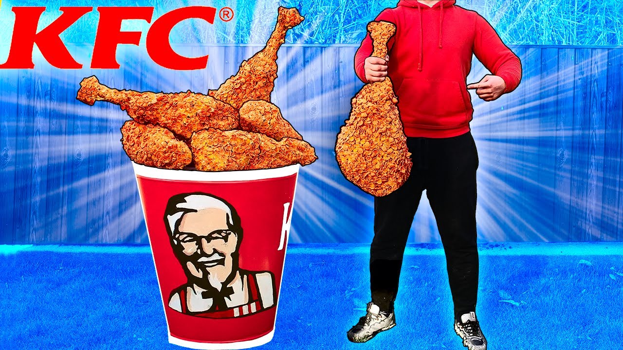 Я СДЕЛАЛ ГИГАНТСКИЙ БАСКЕТ KFС ИЗ СТРАУСА . смотреть онлайн