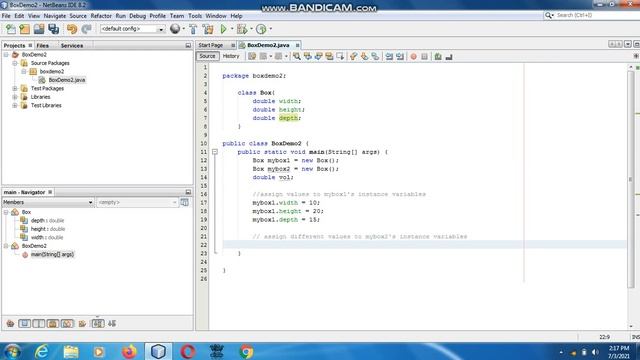 Java the complete Reference Ninth Edition (Chapter 6) Example (2) Box Demo 2 смотреть онлайн