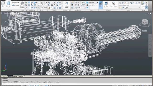 how to make wire frame robot in Autocad смотреть онлайн