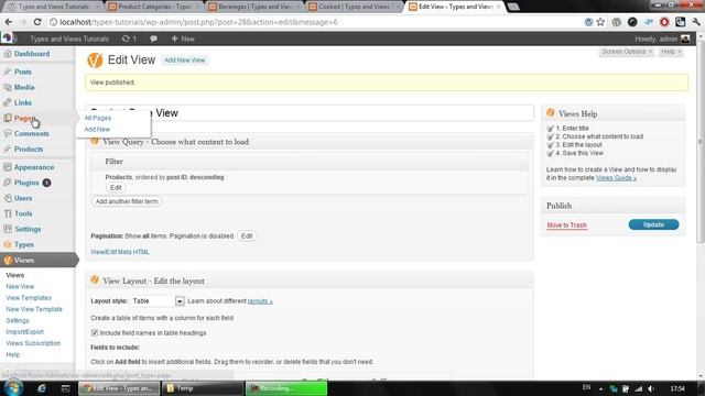 Types and Views tutorials 6/7 - Creating a paginated View in a page смотреть онлайн
