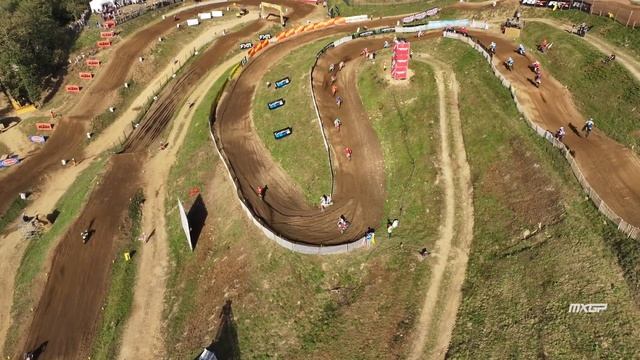 First lap from the Drone | RACE 3 | Monster Energy FIM Motocross of Nations 2023 #MXGP смотреть онлайн