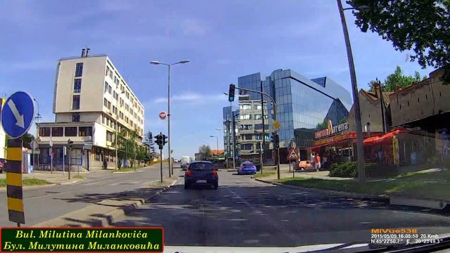 Driving through Zrenjanin, Serbia. (Timelapse 2x) смотреть онлайн