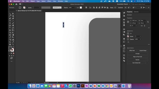How To Draw iPhone in Illustrator | How To Create iPhone For Mockup | Free Download смотреть онлайн