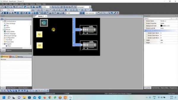 PLC HMI Programming Tutorials for Motors START and STOP based on Time