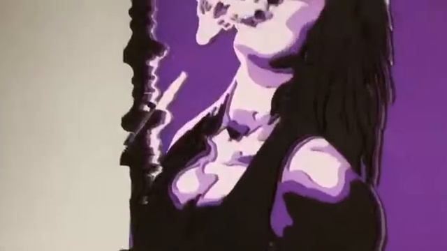 Поп-арт портрет из дерева «Purple Smoke» смотреть онлайн