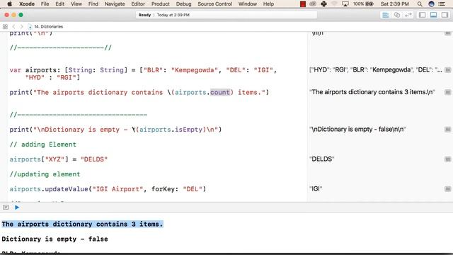 Swift 4 – Dictionaries смотреть онлайн