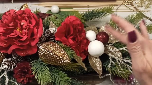 Мастер класс новогодняя композиция, декор на стол смотреть онлайн