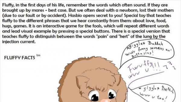 “Fluffy Facts” (comics by Artist-kun, voiceover by gayroommate) fluffy pony abuse moronbox