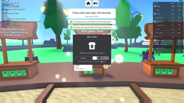 Donating LOTS Of Robux In Donate Spinner! | Roblox Donate Spinner