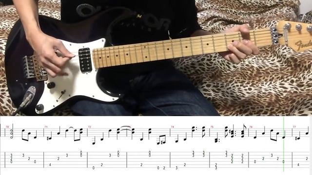 【Aerosmith】 I Don't Want To Miss A Thing Guitar Cover With TAB