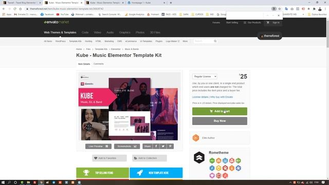 Como Comprar Templates no Envato | Template Kit Elementor | Template KUBE смотреть онлайн