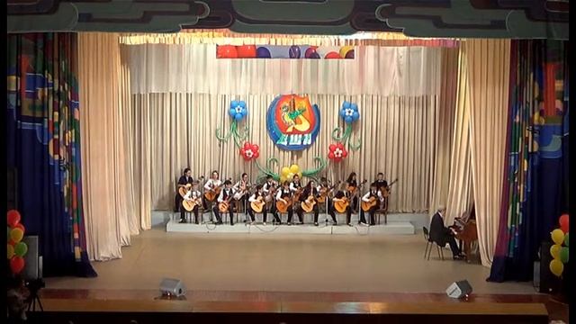 Оркестр гитаристов "Серебряные струны" г.Северобайкальск Песня моря смотреть онлайн