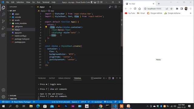 React Native Hello World | React Native Tutorial Bangla | React Native for Beginners | Part 2 смотреть онлайн