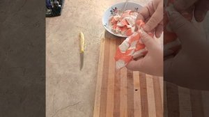 Жарим крабовое мясо (вкусно и быстро)