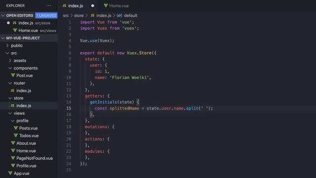 Was sind Getters in Vuex | Vue.js in a Nutshell смотреть онлайн