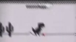 Чем заканчивается динозаврик в гугл хроме😭😢😔