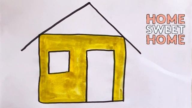 How to draw a simple house / step by step / Как нарисовать простой домик для детей / Рисование легк смотреть онлайн