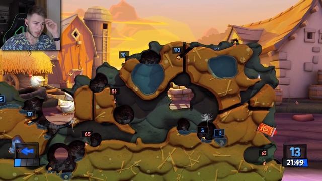 ЭТО БЕЗУМИЕ!!! - Worms Revolution смотреть онлайн