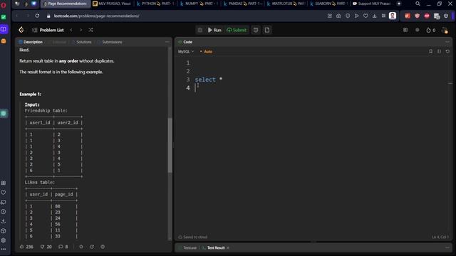 MLV Prasad - LeetCode SQL [ MEDIUM ] | | " 1264" | Page Recommendations смотреть онлайн