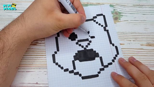 ШИБА НИТА из ИГРЫ BRAWL STARS РИСУНКИ ПО КЛЕТОЧКАМ -PIXEL ART смотреть онлайн