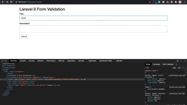 Laravel 8 (Cross Site Request Forgery) CSRF Token with Form смотреть онлайн