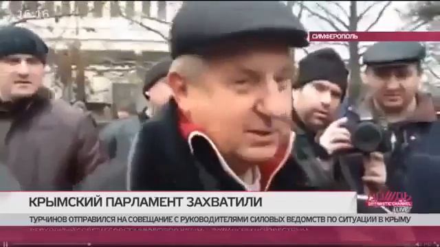 КРЫМ Симферополь Крымские депутаты поговорили с захватчиками парламента смотреть онлайн