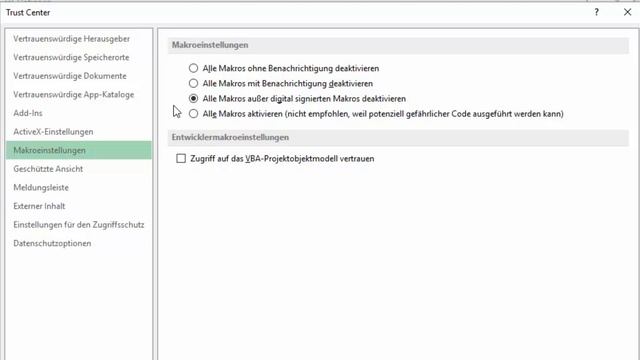 Darf ich ein unbekanntes Makro öffnen? EXCEL VBA Sicherheitseinstellungen / Grundlagen Excel VBA смотреть онлайн