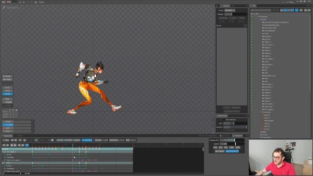 Spine 2D: Tracer(Overwatch) #7: Dashing Animation смотреть онлайн
