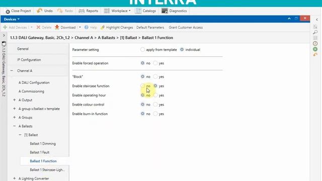 Interra KNX - DALI Gateway: Functions and Templates смотреть онлайн
