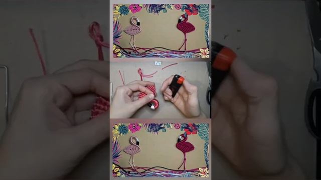 Макраме фламинго. Подробное видео на канале. смотреть онлайн