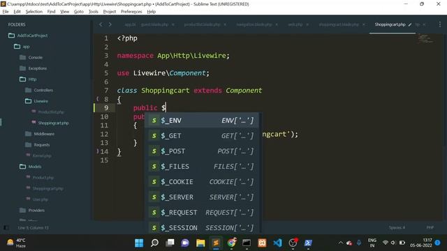 Add To Cart Laravel | Laravel E-Commerce Add To Cart | Laravel Livewire Add To Cart | HINDI смотреть онлайн