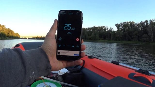 Лодка REEF 360 НДНД +HIDEA 9.8 замер на реке