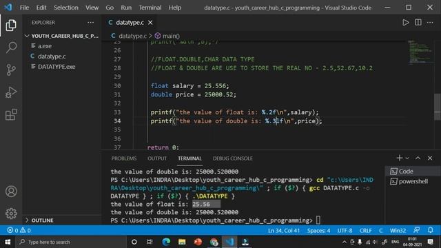 float double and char datatype in c Program | C Programming Bangla Tutorial смотреть онлайн