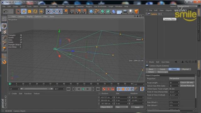 Знакомство с интерфейсом Cinema 4D.