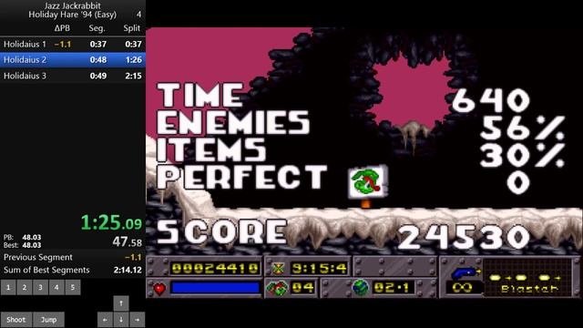 Jazz Jackrabbit - Holiday Hare '94 in 2:14 (outdated) смотреть онлайн
