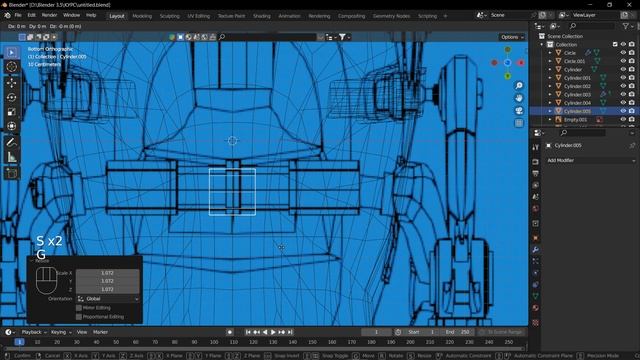 Blender 3D моделирование механической пчелы (Game ready model in blender) Урок 4 (low poly) смотреть онлайн