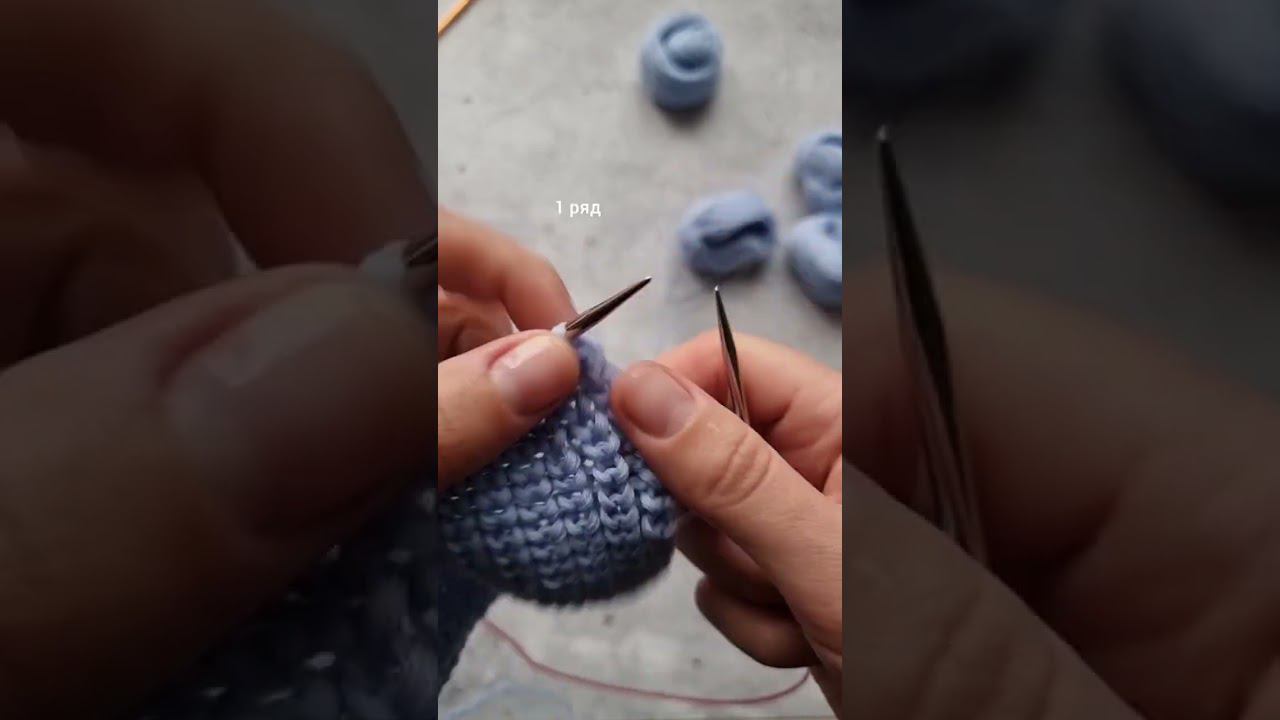 Супер пышная резинка спицами. смотреть онлайн